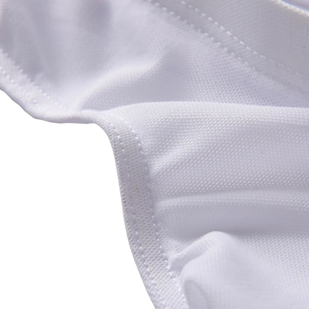 Men's black ice silk triangle briefs shorts with low waist design and quick-drying nylon fabric