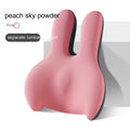 Heightening car seat cushion and lumbar support set in ink black, synthetic fibre filling, flat style, for short drivers