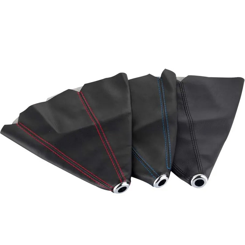 Black PU leather dirt-proof cover for General Motors automatic gear selector.