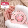 USB digital display hand warmer in various colours showing portable mini design