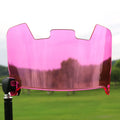A multicolour rugby helmet goggle made from high-strength, impact-resistant material for easy tool-free installation.