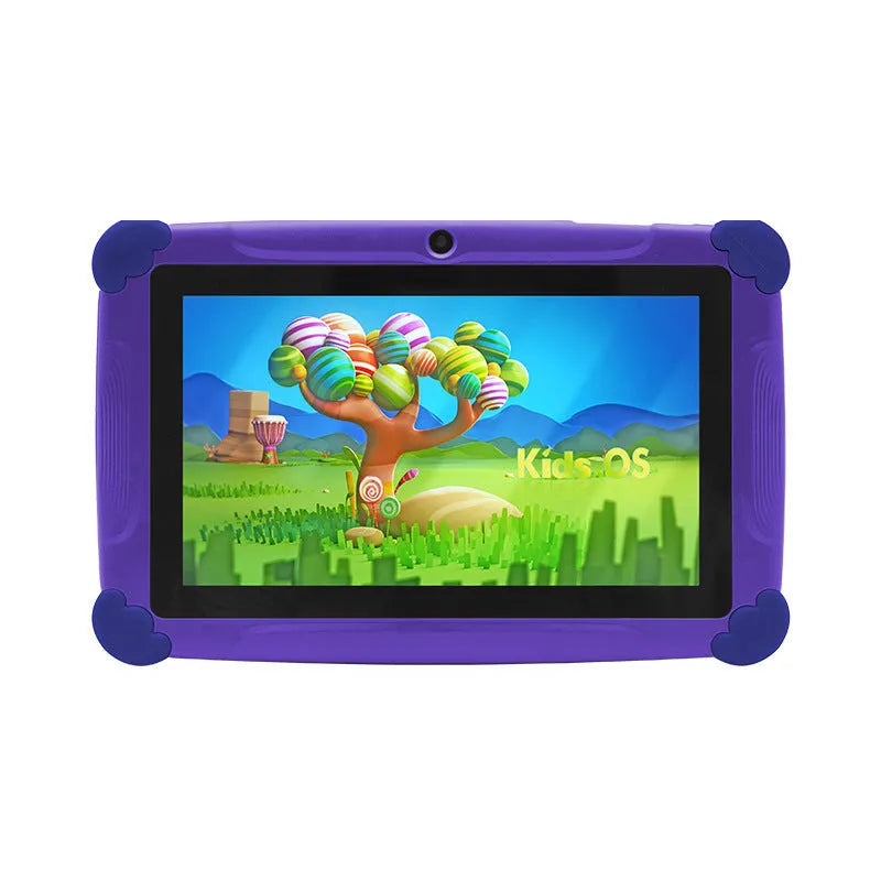 7-inch 18GB children's learning tablet in blue, with Bluetooth, GPS, and gravity sensing, 18.1cm x 12.1cm