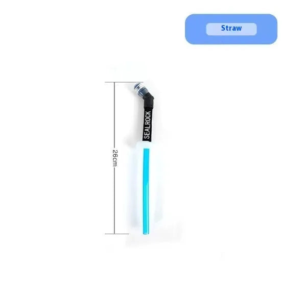 Plastic portable straw with suction tube for mountain climbing and biking hydration