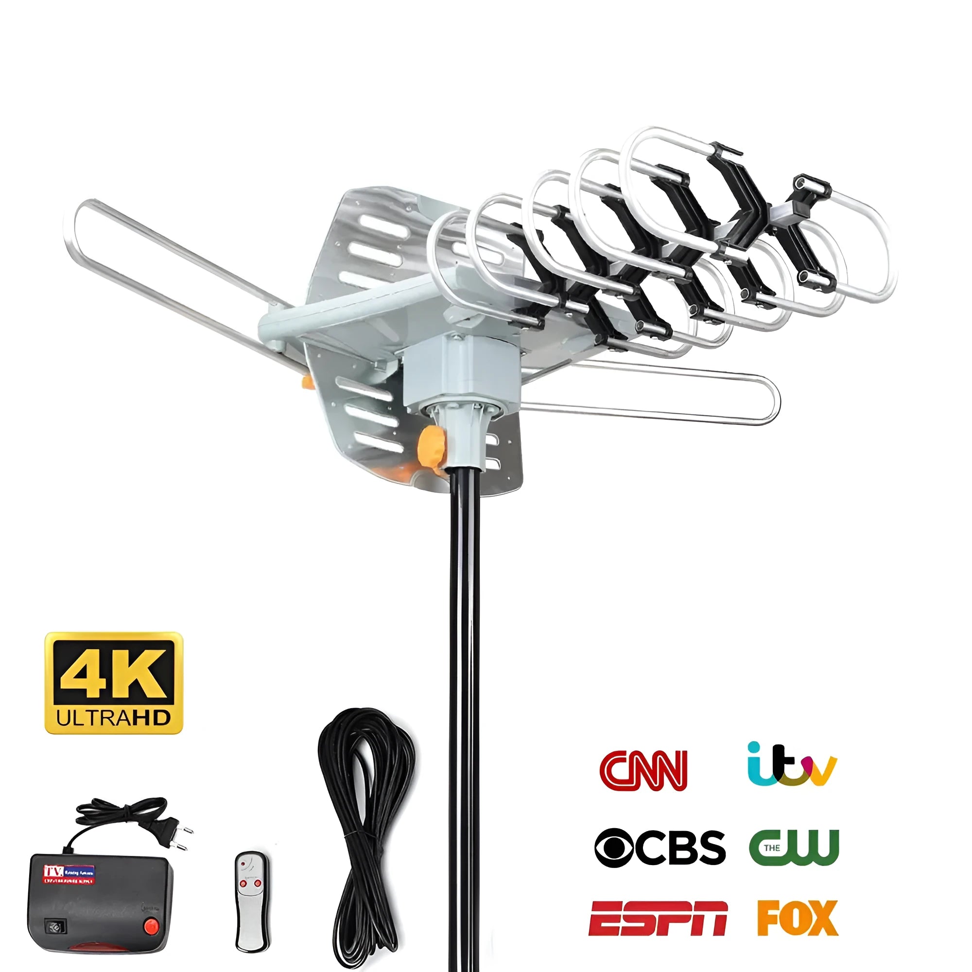GR-1002 outdoor rotatable TV antenna with high gain digital television receiver