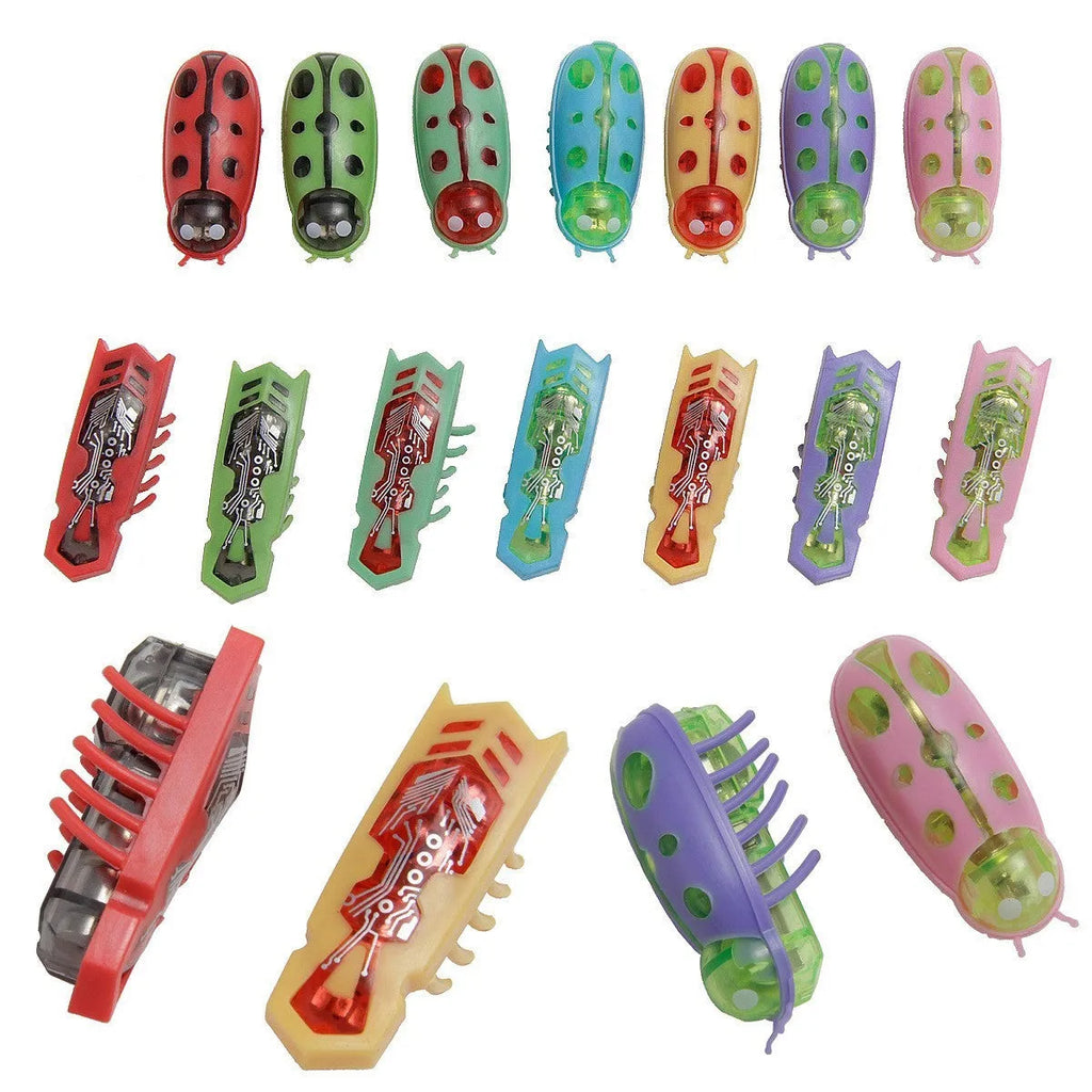 Electric jumping insect cat toy showing miniature worm design and compact 4.5cm plastic construction