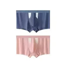 Ice silk double-layer training shorts in various colours showing hole bag design for breathability.