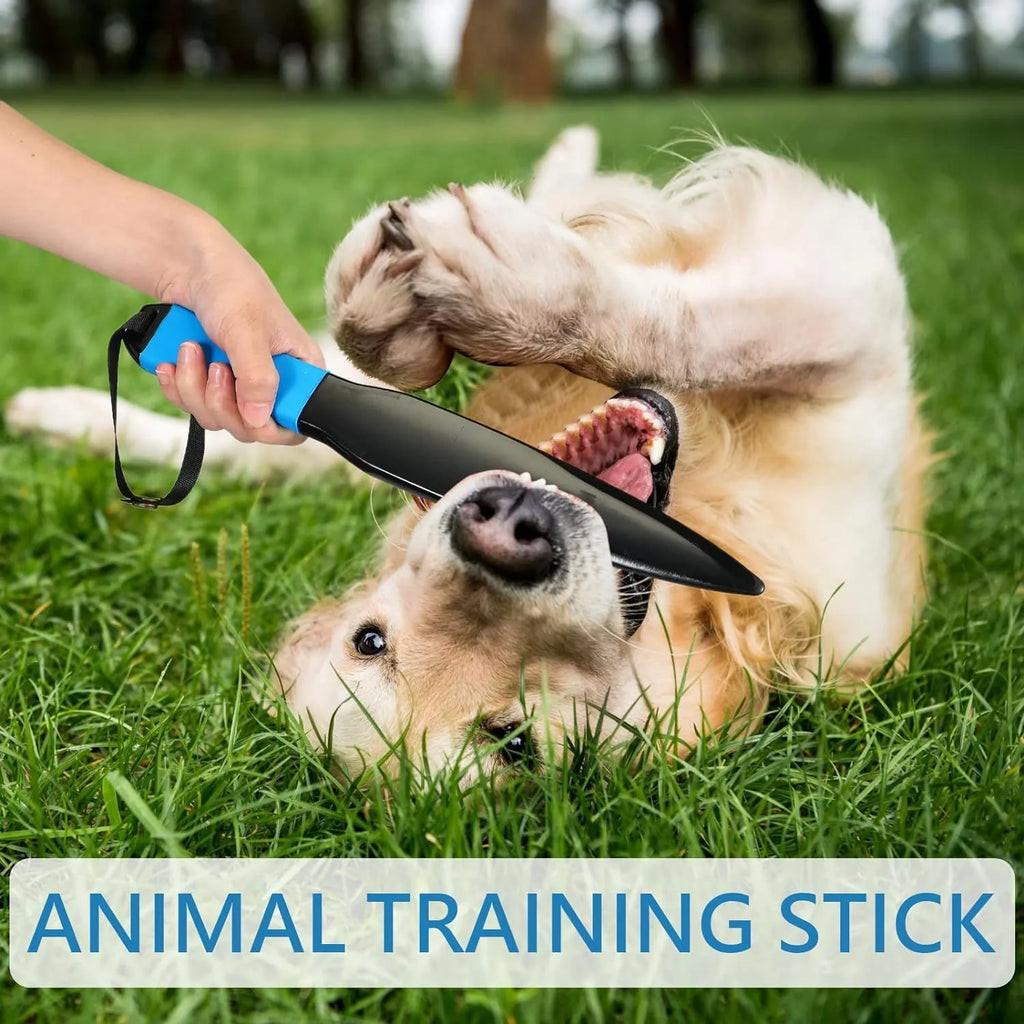 35cm blue-handled dog break stick training tool for bite prevention and mouth release