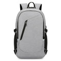 Solid colour Oxford cloth computer backpack with 20-35L capacity for men and women