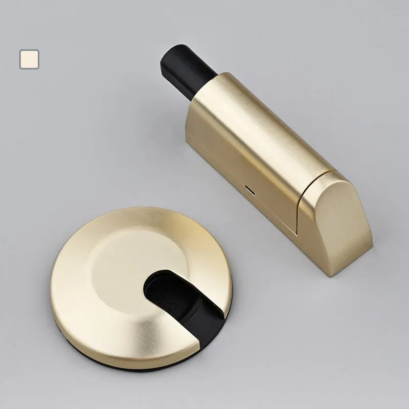 Zinc alloy invisible door stopper in modern minimalist design for wall protection