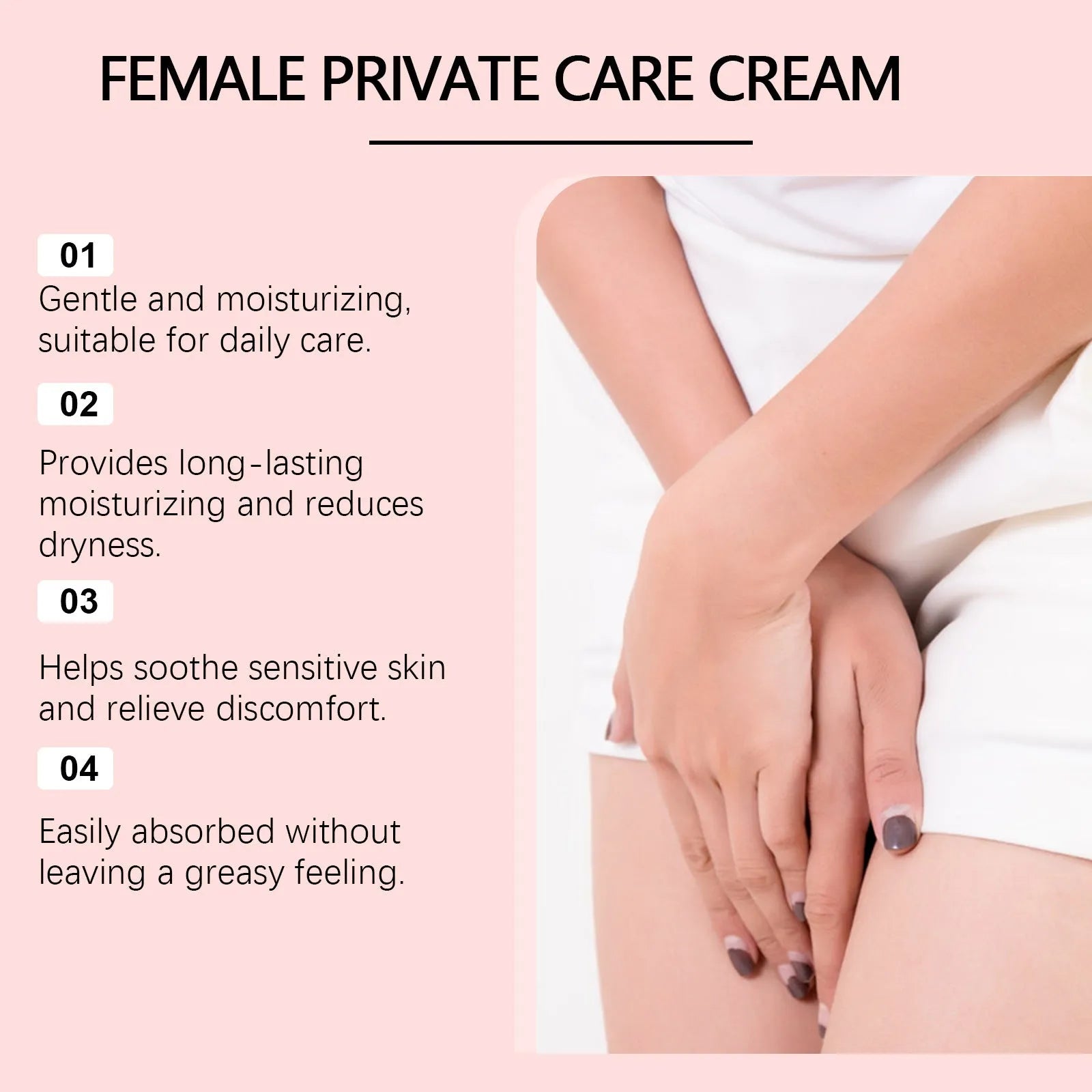 Gentle Care 50g moisturising cream tube with rose and peppermint extracts