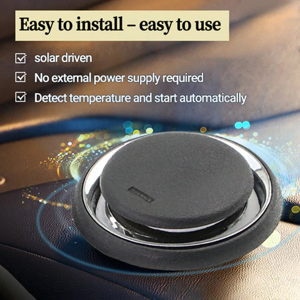 Compact black portable car deicing and snow melting instrument, 7.4 cm square.