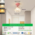 Cream coloured Linglan Flower design corridor aisle light with remote control for dimming functions