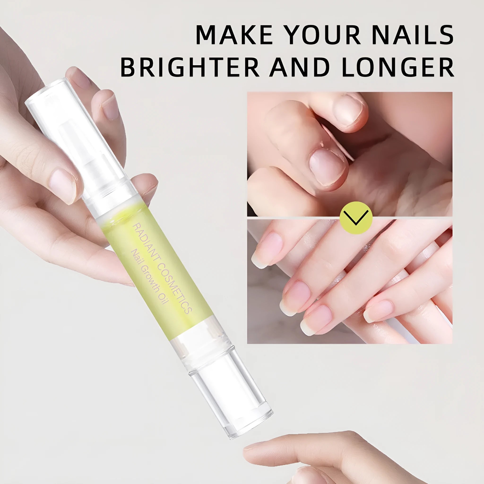 3ml nail growth treatment oil bottle for promoting nail growth and moisturising cuticles