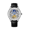Men's business waterproof wrist watch with stainless steel strap and 16mm thickness case