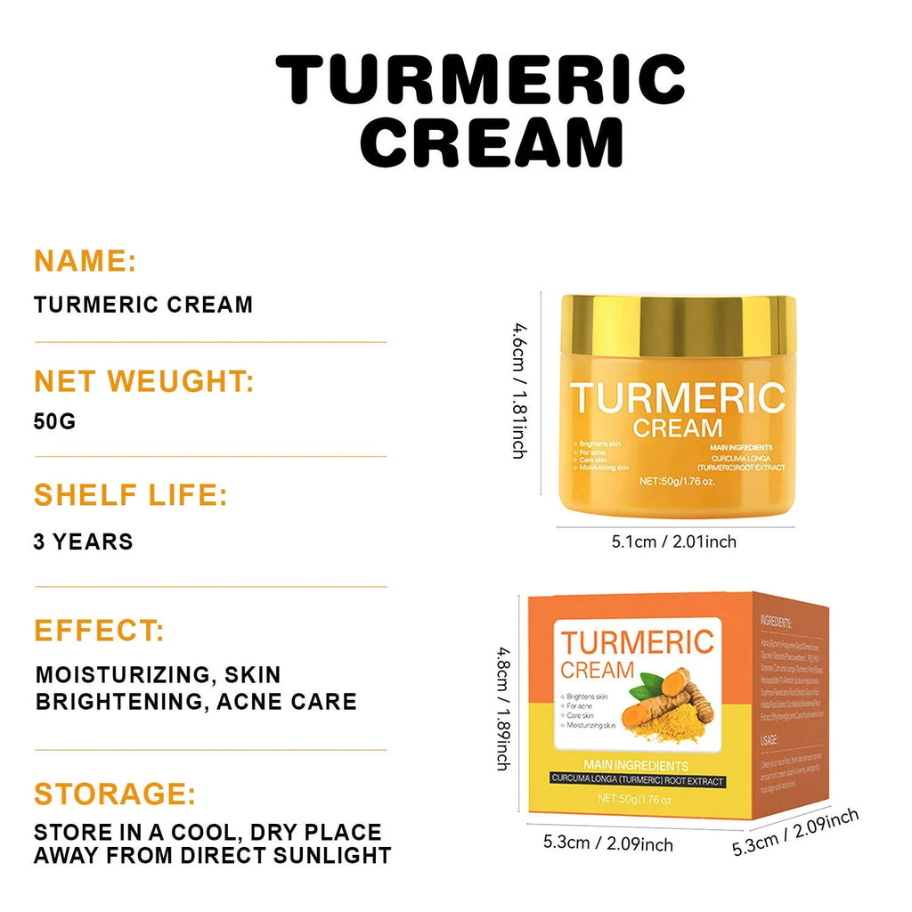 Brightening moisturising cream 50g jar measuring 53mm diameter