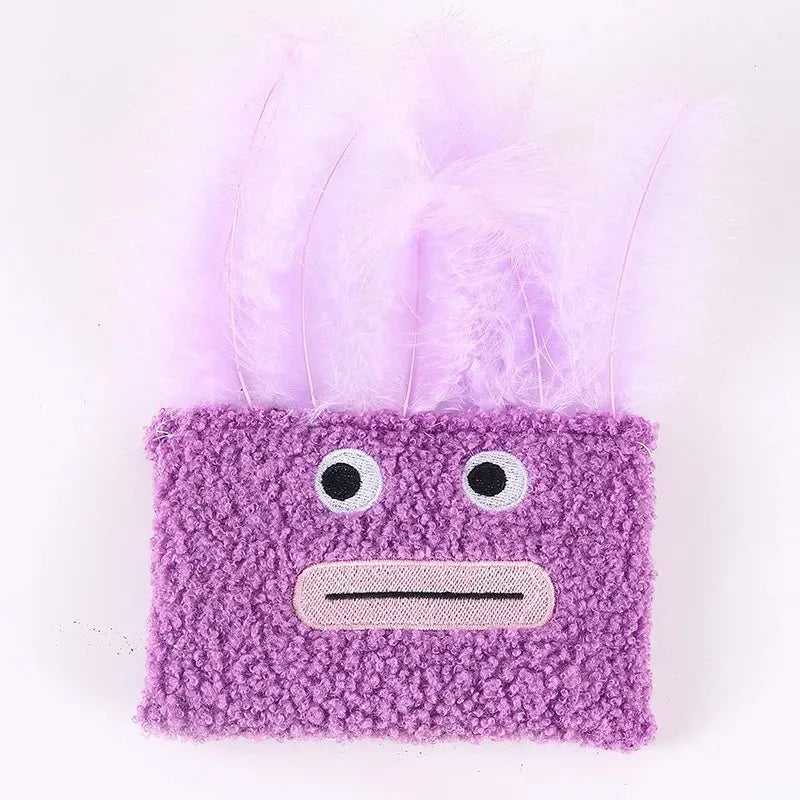 Big mouth explosion head-shaped catnip plush toy for cats in multiple colour options