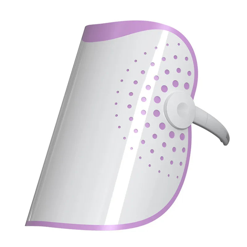 White and purple photon IPL beauty mask device with spectrometer for facial light therapy treatment