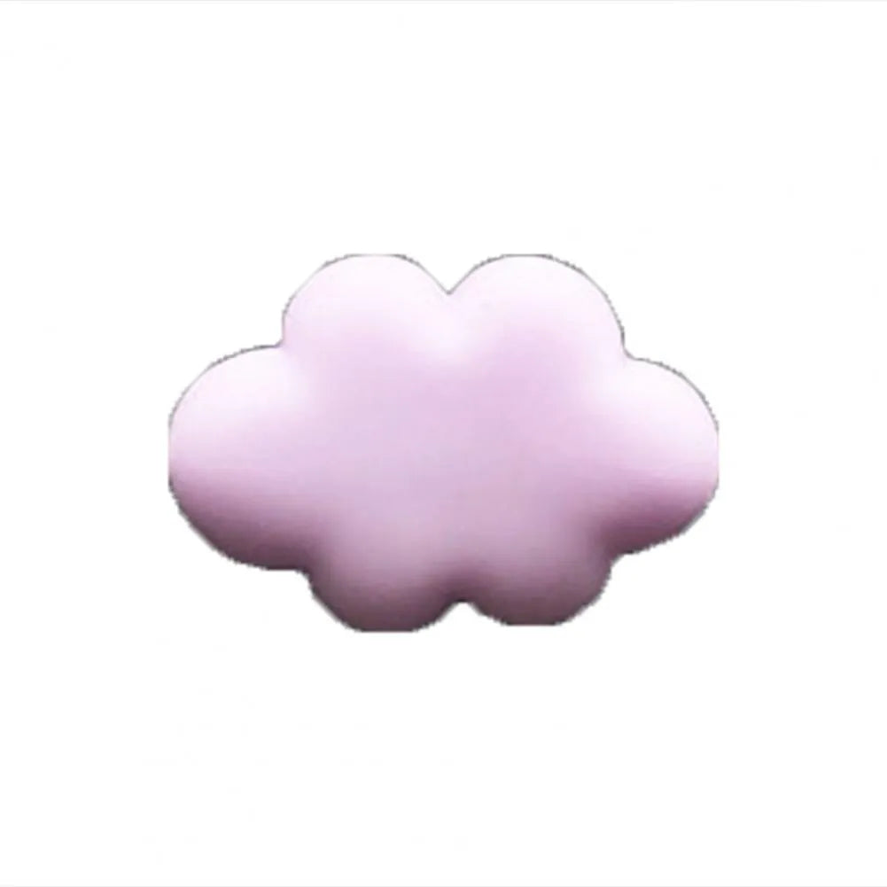 Resin car fragrance clip in pastel colours with cartoon cloud design for vent mounting
