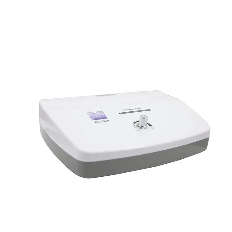 White professional electronic mole removal pen for beauty salons with power adapters