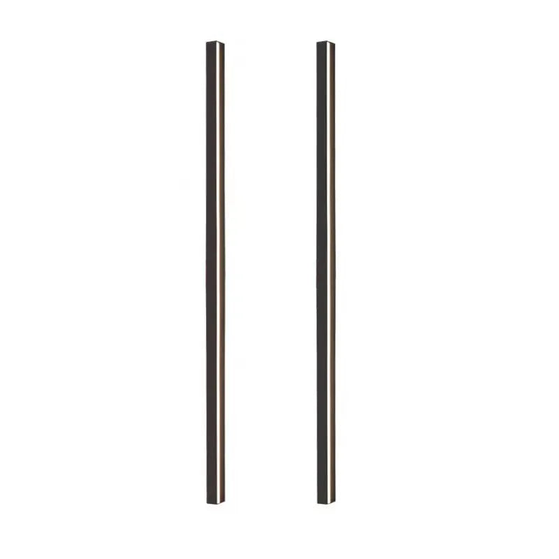 80cm black aluminium LED strip wall lamp showing three colour temperature options