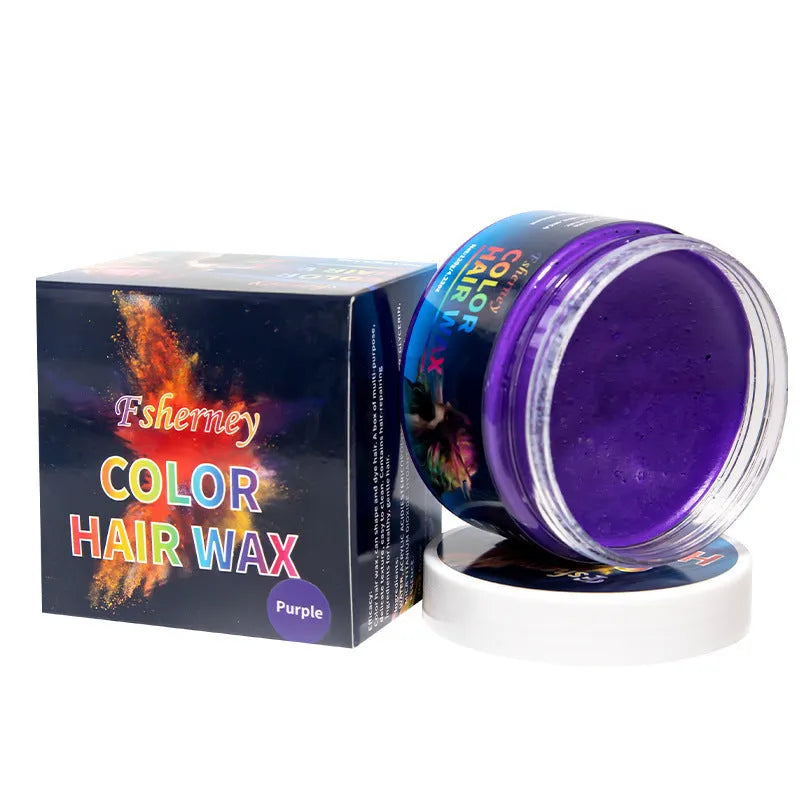120g hair styling clay container in multiple colour options with strong hold formula