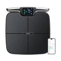 Black eight-electrode body fat scale for measuring weight, fat, calories and moisture