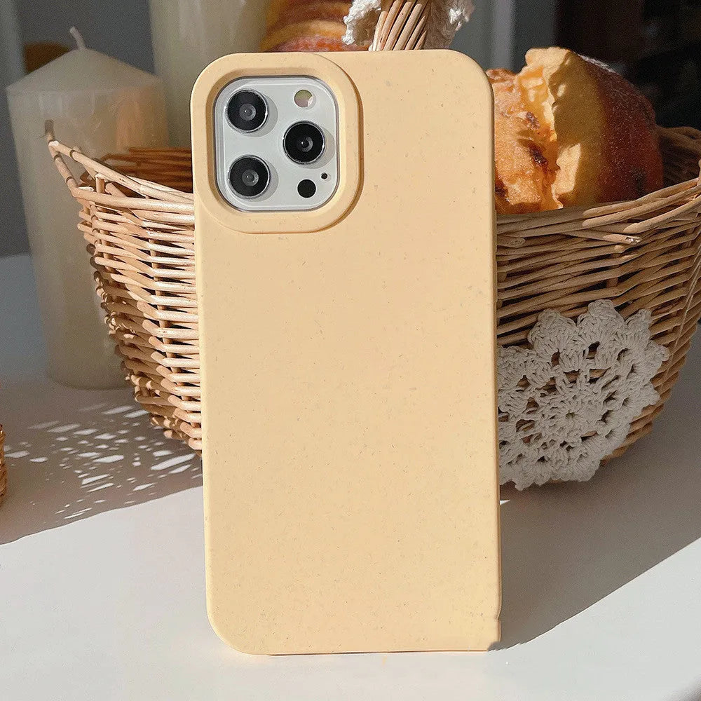 Biodegradable wheat straw protective phone case for Apple iPhone 14 Pro Max in multiple colours