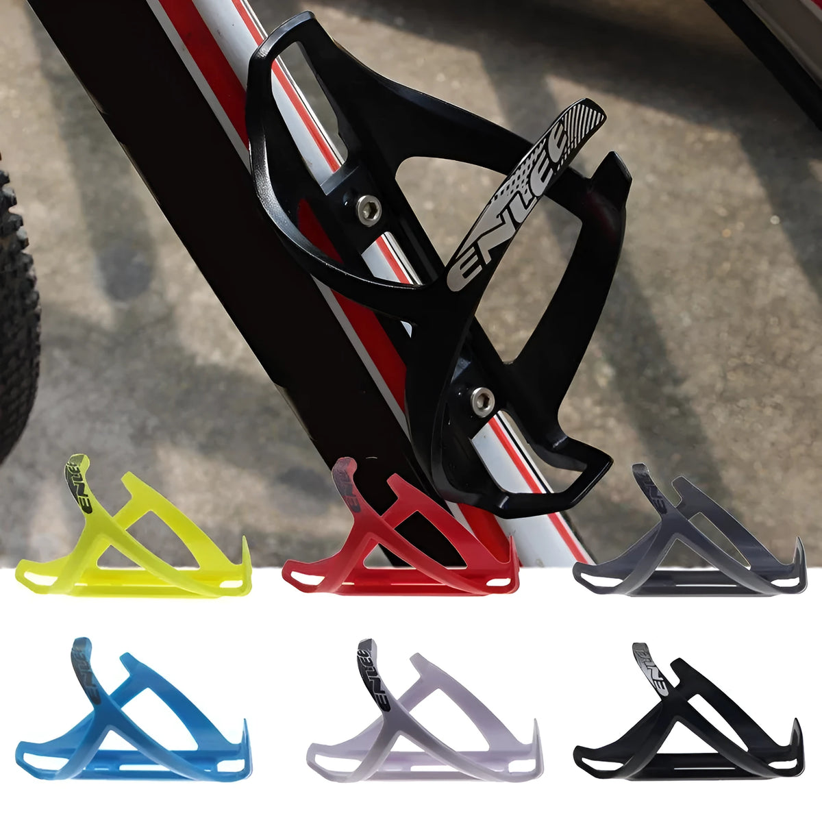 TPR plastic mountain bike bottle cage in fluorescent yellow with PVC-enhanced toughness