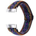 Printed elastic watch strap for Fitbit Charge 6 in multiple colour options