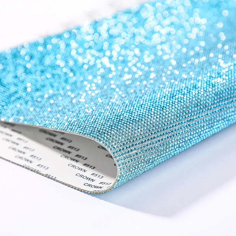 Rhinestone net sticker sheet with eight-eye pattern for heat transfer fabric decoration