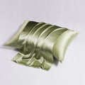 Silk double-sided zipper pillowcase in multiple colour options with modern simplicity design