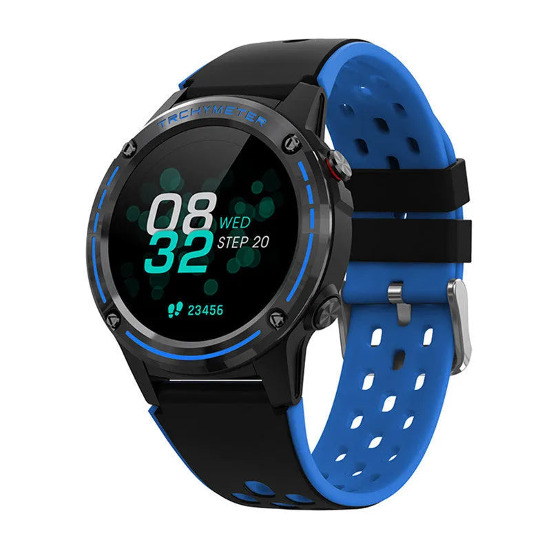 Sports smart watch with 1.3-inch touchscreen and silicone strap in multiple colours