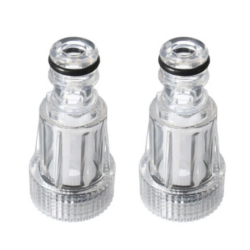 Transparent plastic inlet joint and filter screen for Karcher pressure washer replacement