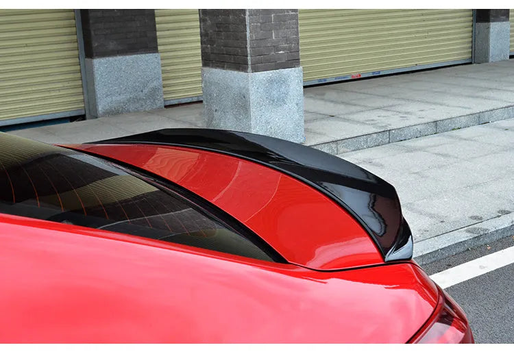 Mazda 3 rear tail trim spoiler for 2014-2021 models in bright black finish
