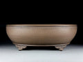 Handmade oval purple sand flowerpot classical planter 50cm length