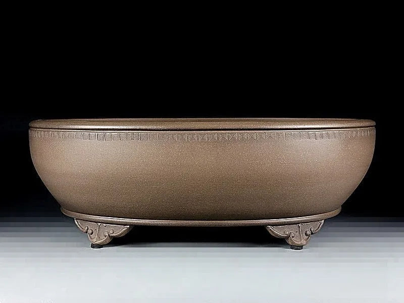 Handmade oval purple sand flowerpot classical planter 50cm length