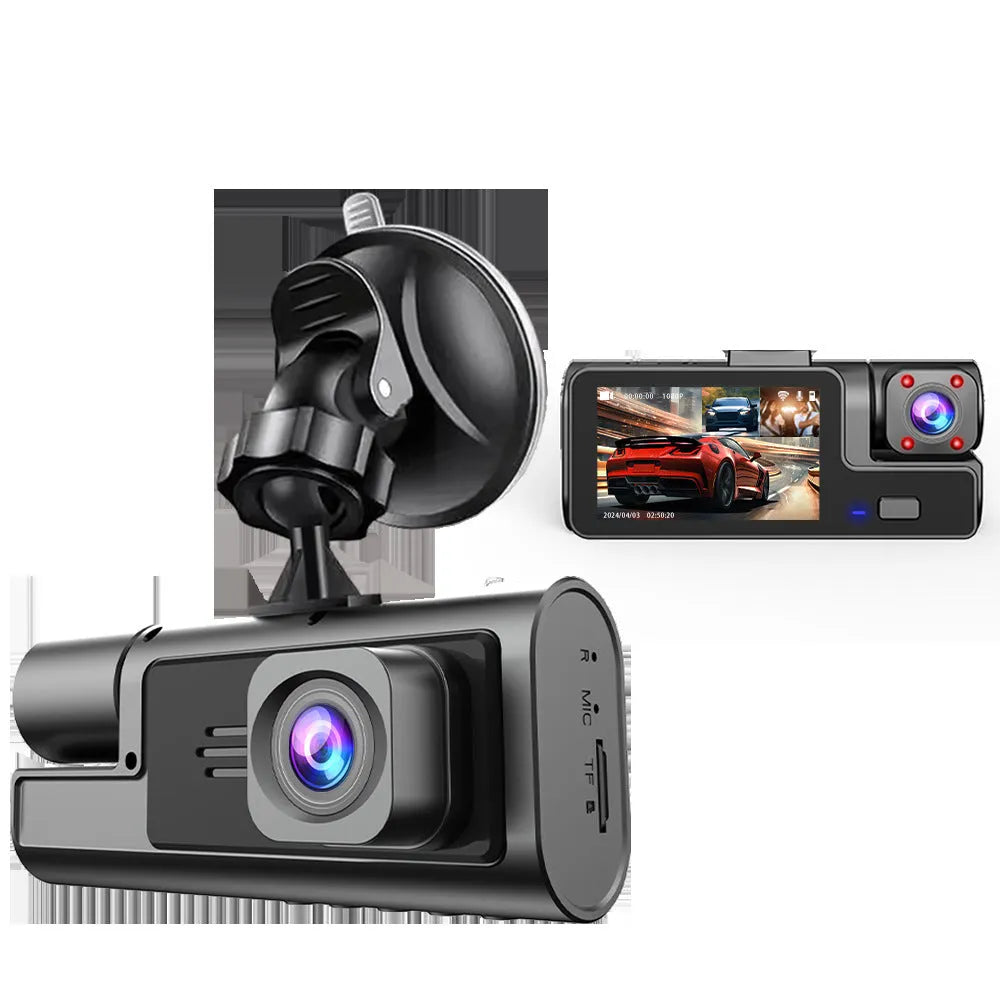WiFi-enabled driving recorder with 2.0 inch screen showing reversing image display