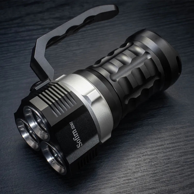 Aluminium alloy diving tube flashlight for diving and outdoor use with 350 lumens brightness
