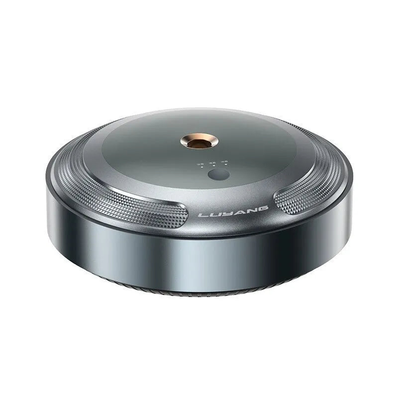 Car fragrance diffuser with zinc alloy shell and automatic spray mechanism measuring 89mm by 35mm