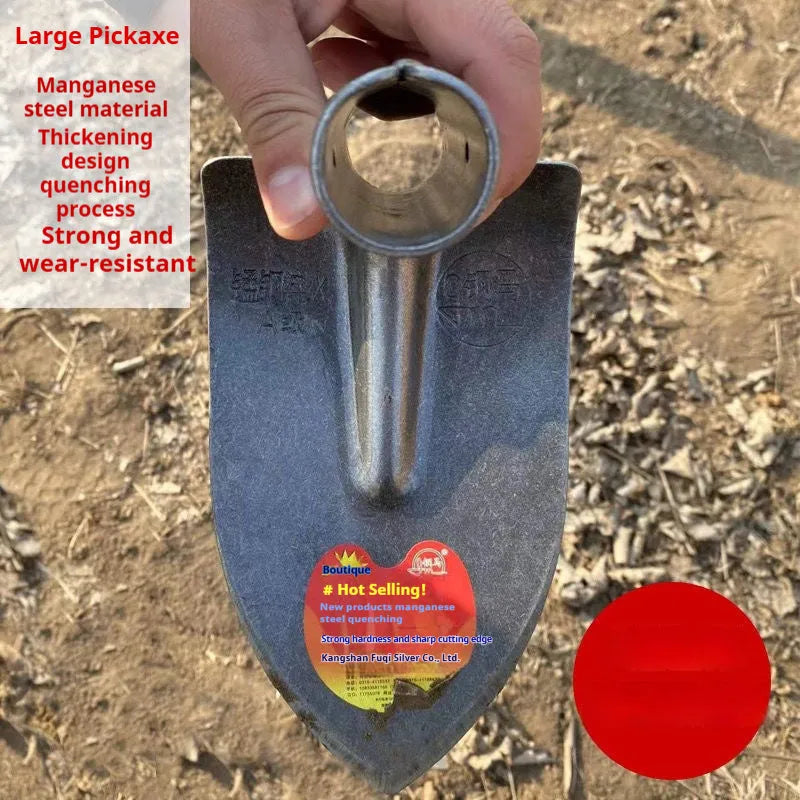Agricultural pointed hoe with manganese steel blade for weeding and plough applications