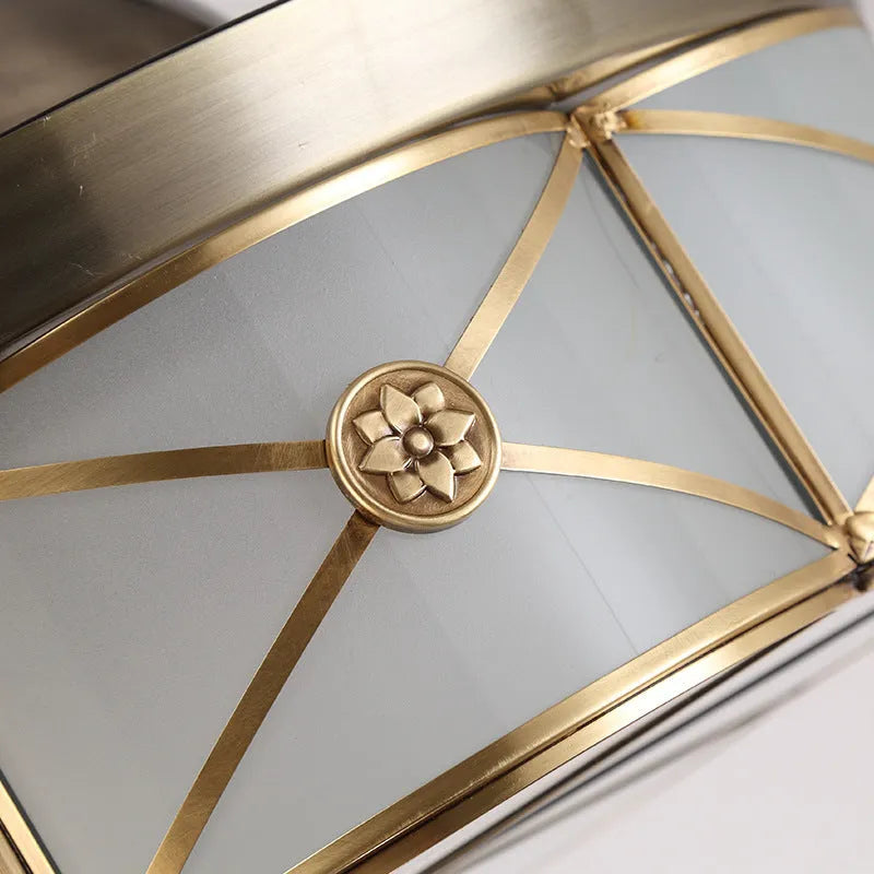 42-inch gold ceiling fan light with remote control and invisible blades