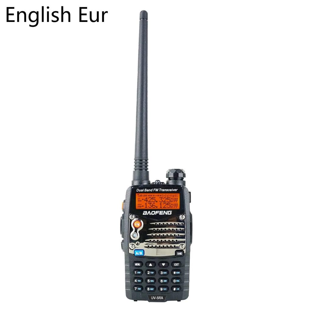 Baofeng UV-5RA dual band transceiver with dual display screen and antenna