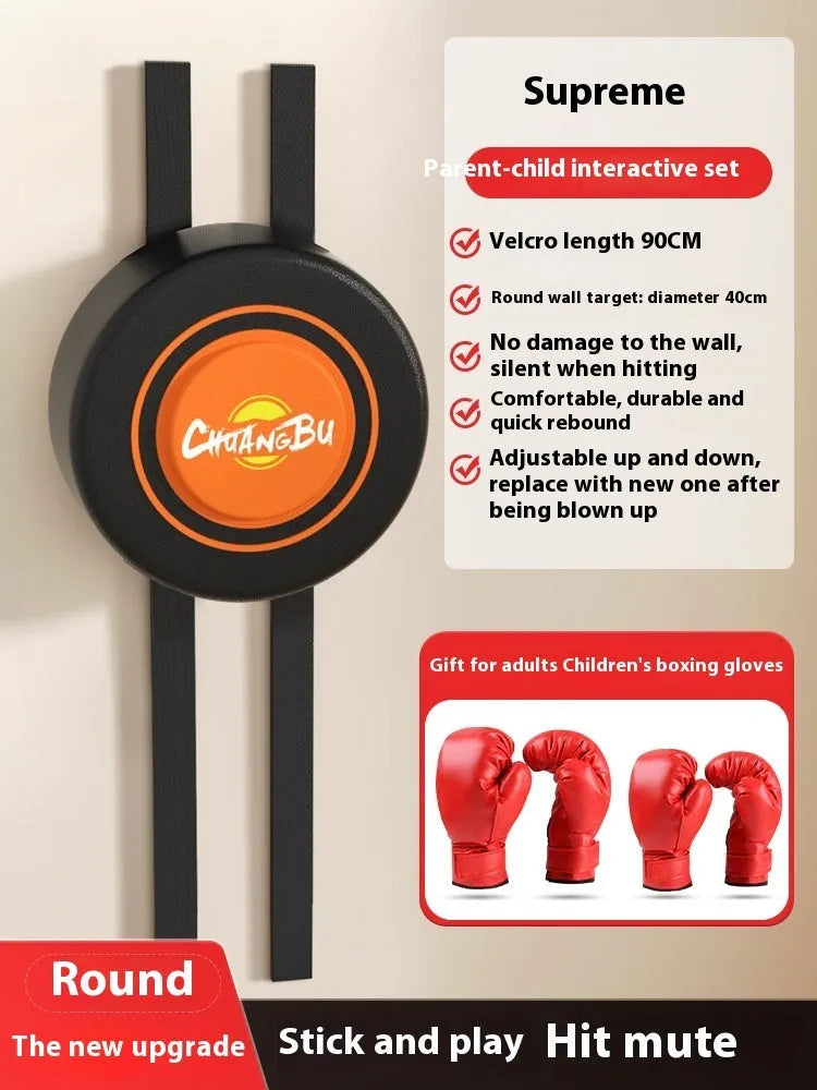 PU leather hanging boxing wall target sandbag for home training in various sizes.
