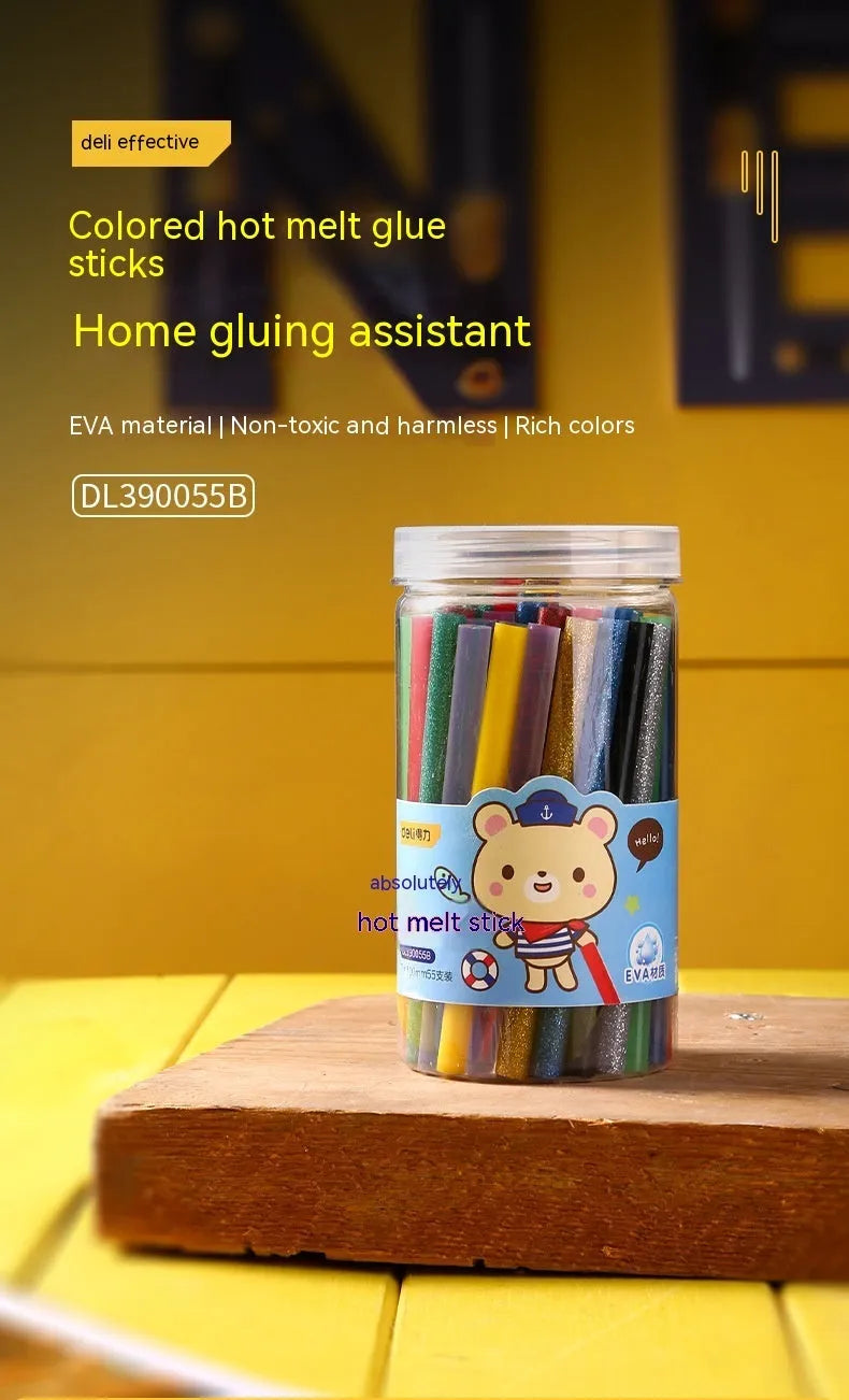 55 transparent hot melt adhesive sticks with 7.0mm diameter for glue guns