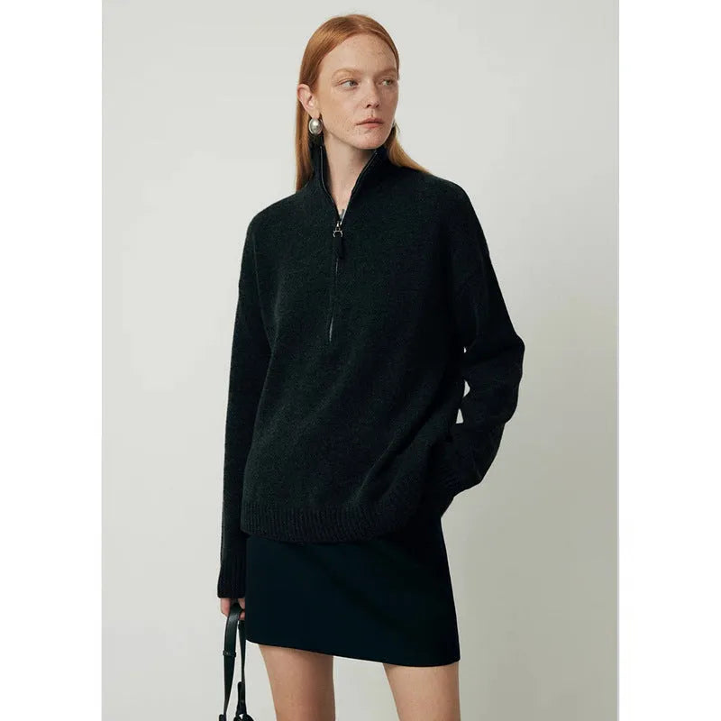 Loose lapel wool bandage dress in black or mountain rain grey for autumn winter wear