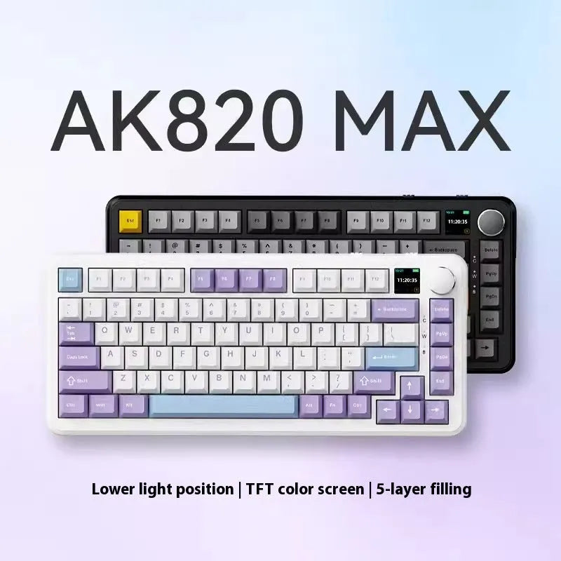 75% layout mechanical keyboard with black, grey and yellow colour scheme showing included accessories