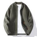 Men's striped cardigan sweater jacket in straight fit available in multiple colours