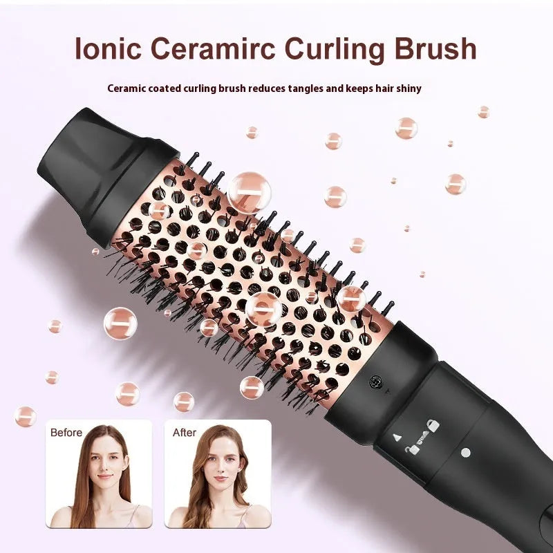 Three-tube water wave hair curler styling tool with AC power cord