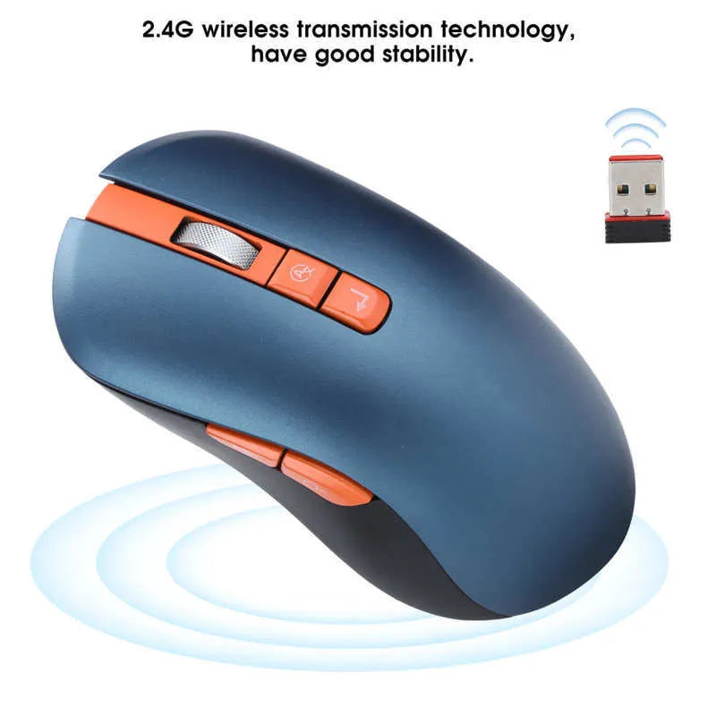 V8 wireless rechargeable voice mouse with Bluetooth, 2.4 GHz, seven buttons, finger style, Premium Edition.