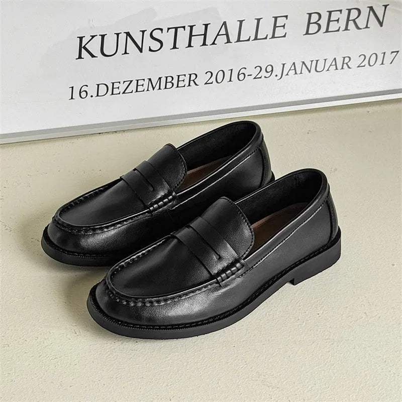 Men's slip-on casual shoes in four colours with microfiber upper and rubber sole